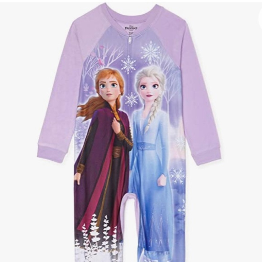 NEW! Disney Frozen Girls Sisters Elsa Anna Pajama Blanket Sleeper